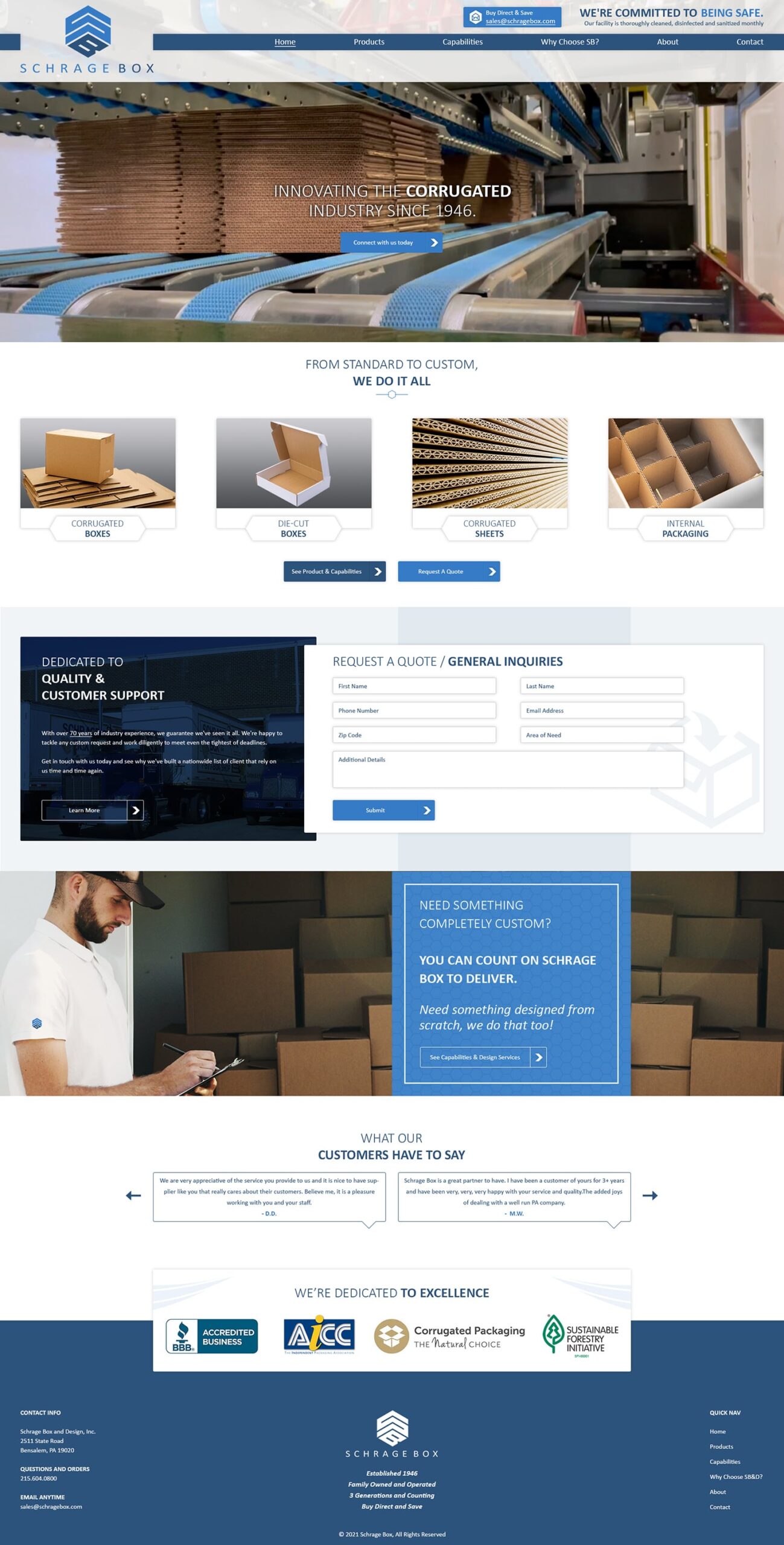 RDC Design Group - Website Design and Website Development - Schrage Box