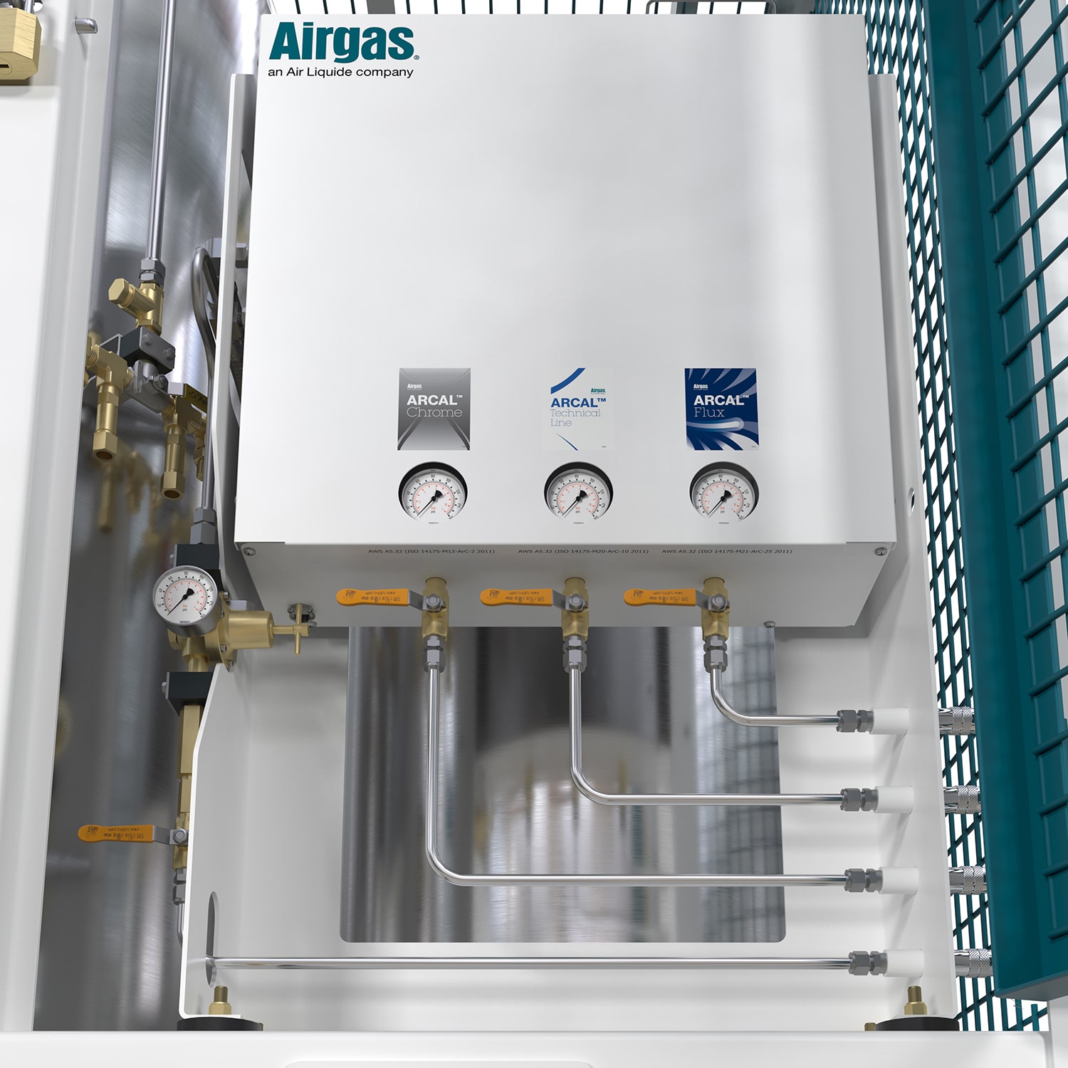 RDC Design Group 3D Product Rendering AES JSS 1000 450 MD - Gauges and Valves