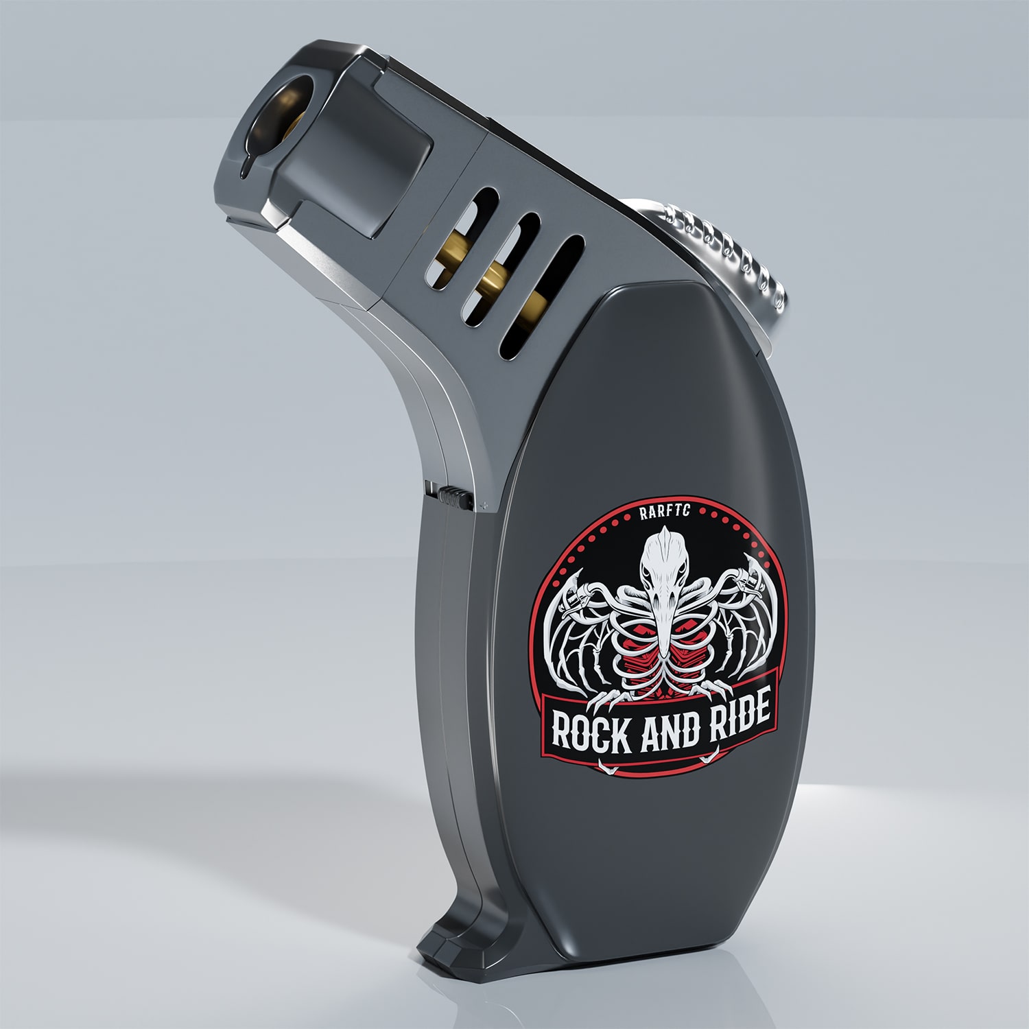 RDC Design Group - 3D Product Rendering - Butane Lighter Left Side - RARFTC