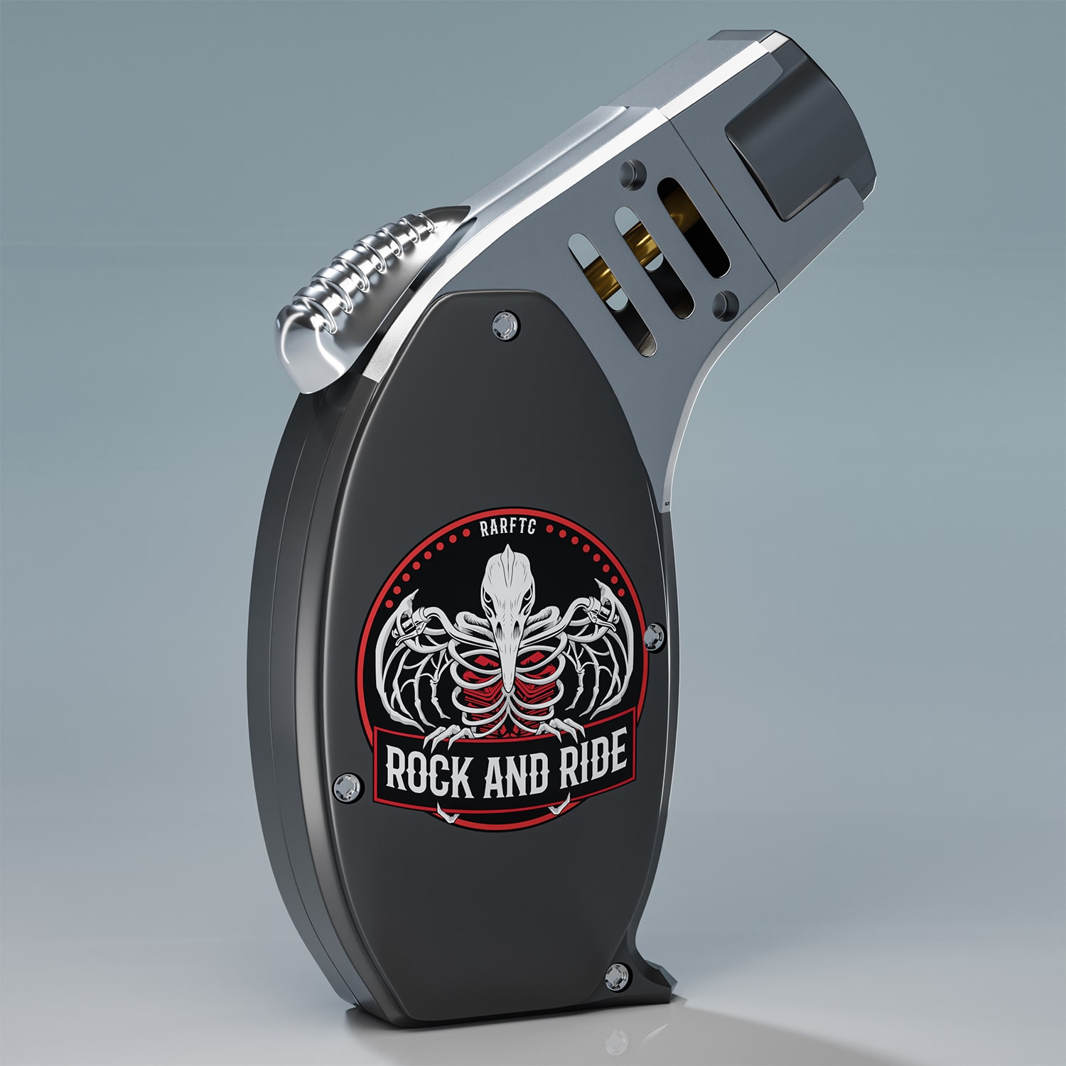 RDC Design Group - 3D Product Rendering - Butane Lighter Right Side - RARFTC
