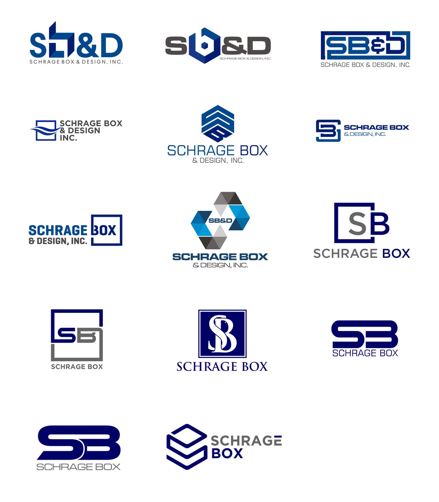 RDC-Design-Group-Schrage-Box-Logo-Design-Initial-Options