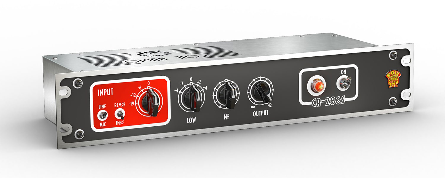 rdc design group 3D product rendering for MixWave user interface of coil audio CA-286S - three quarter view