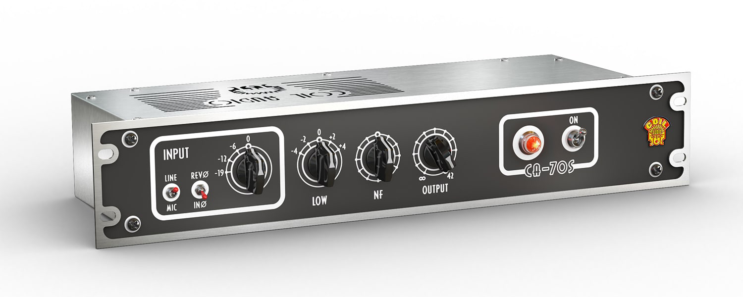 rdc design group 3D product rendering for MixWave user interface of coil audio CA-70S - three quarter view
