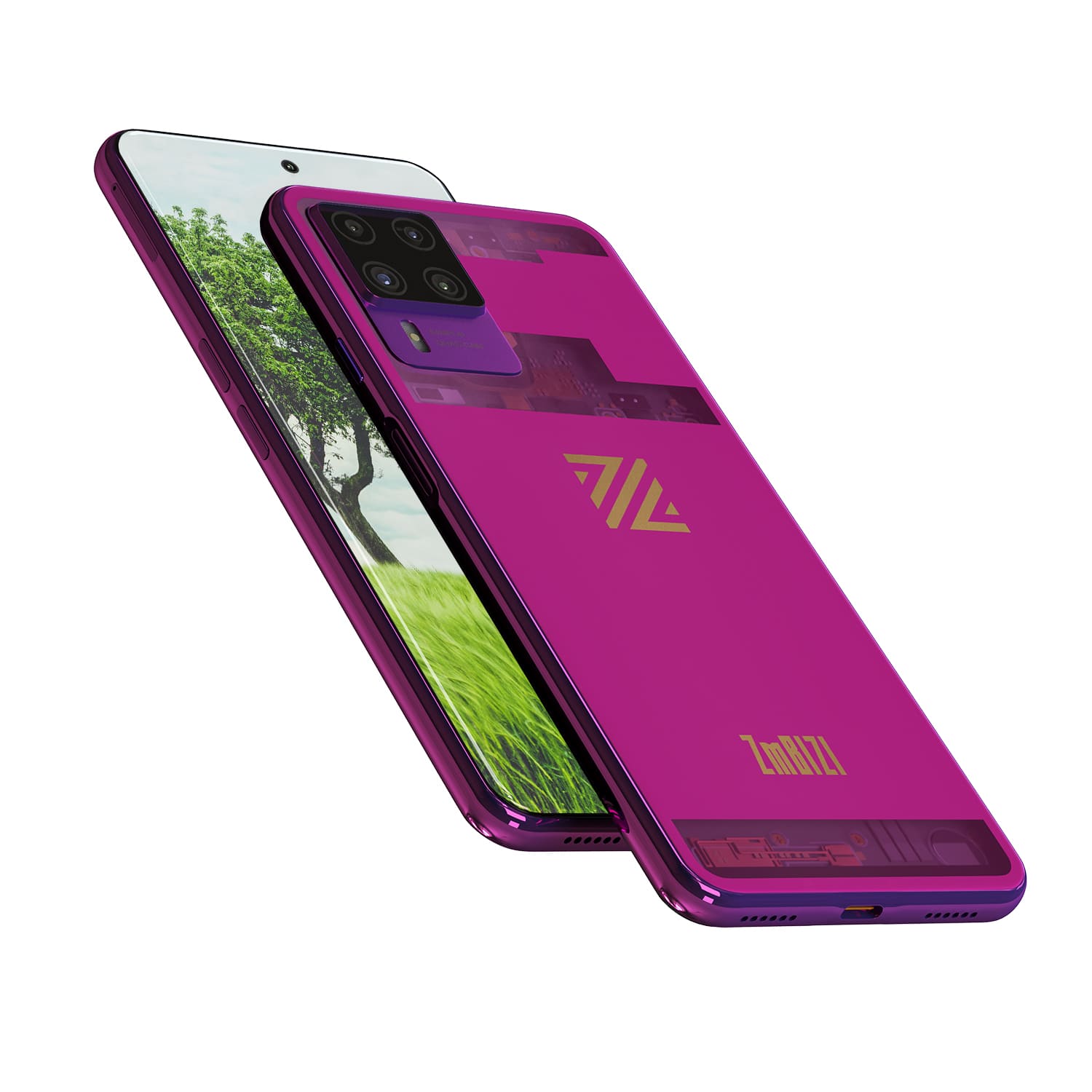 RDC Design Group - 3D Product Rendering - 3D Phone Floating Rendering - ZmBIZI - Z2
