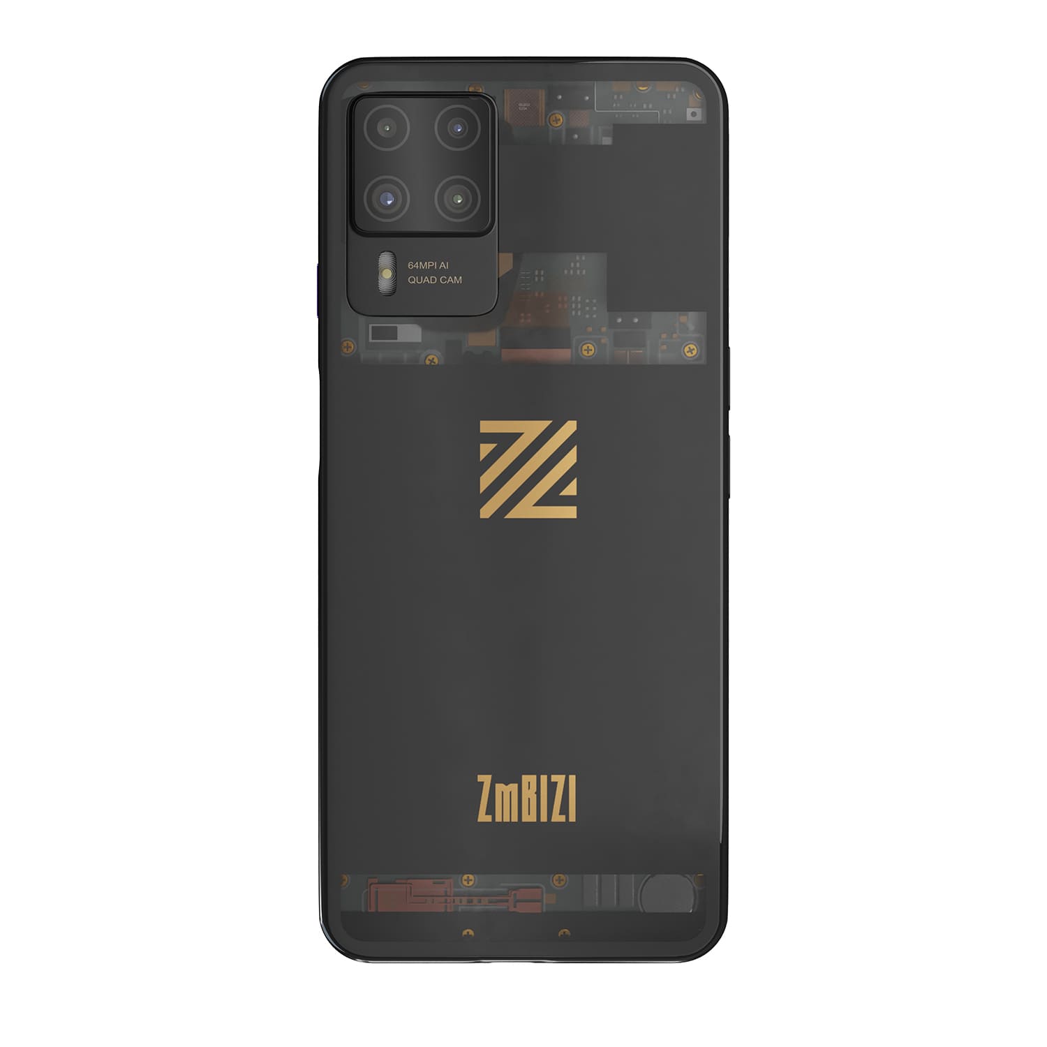 RDC Design Group - 3D Product Rendering - Black Smart Phone Rendering - ZmBIZI - Z2