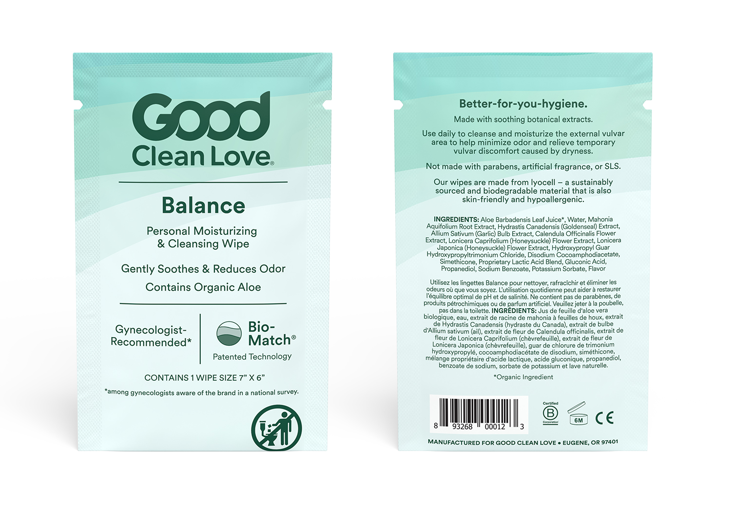 RDC Design Group 3D Product Rendering Good Clean Love Balance Individual Wipes