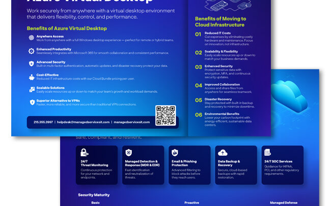 Managed Services IT - Marketing Conference Print Collateral Overview Image