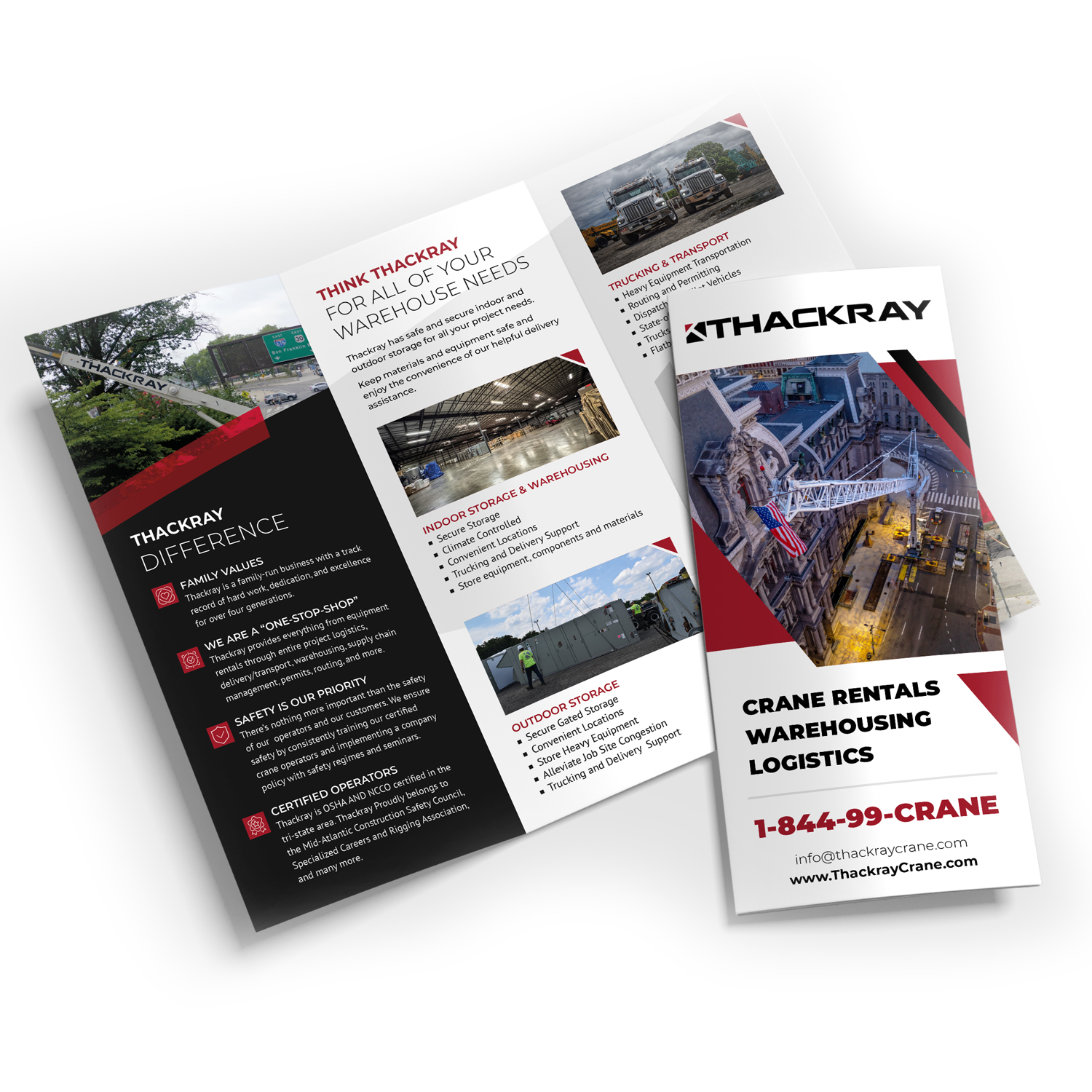 RDC Design Group - Graphic Design - Thackray Crane - 2025 Trifold Brochure Design - Front and Inside