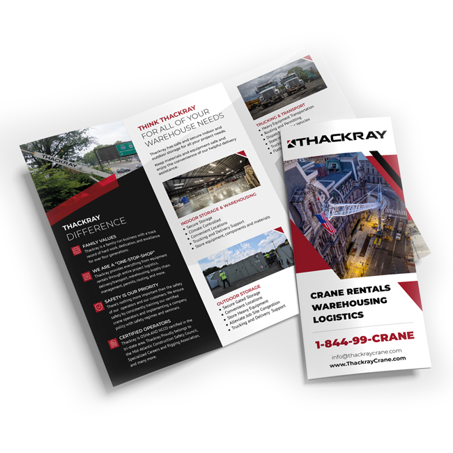 RDC Design Group - Graphic Design - Thackray Crane - 2025 Trifold Brochure Design - Overview Image