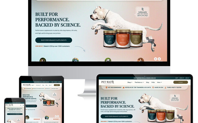 RDC Design Group Web Design Web Development – Pet MatRx – Overview Image