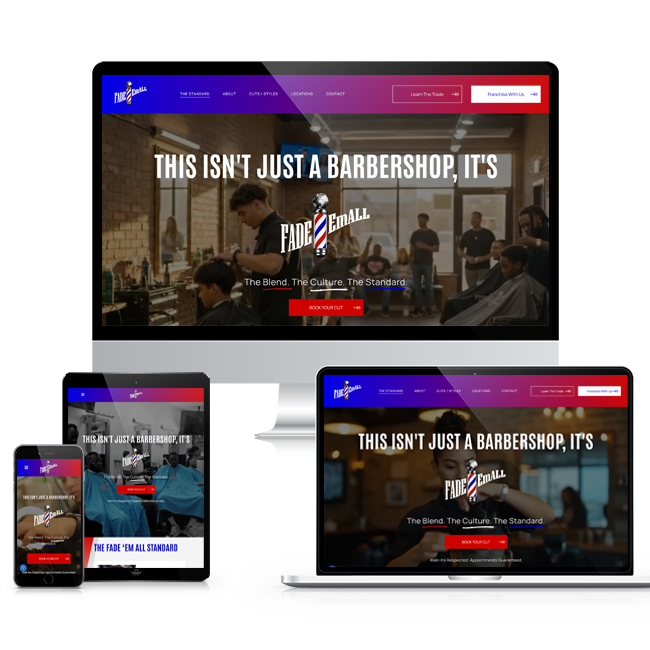RDC Design Group – Web Design and Development – Barbershop Overview