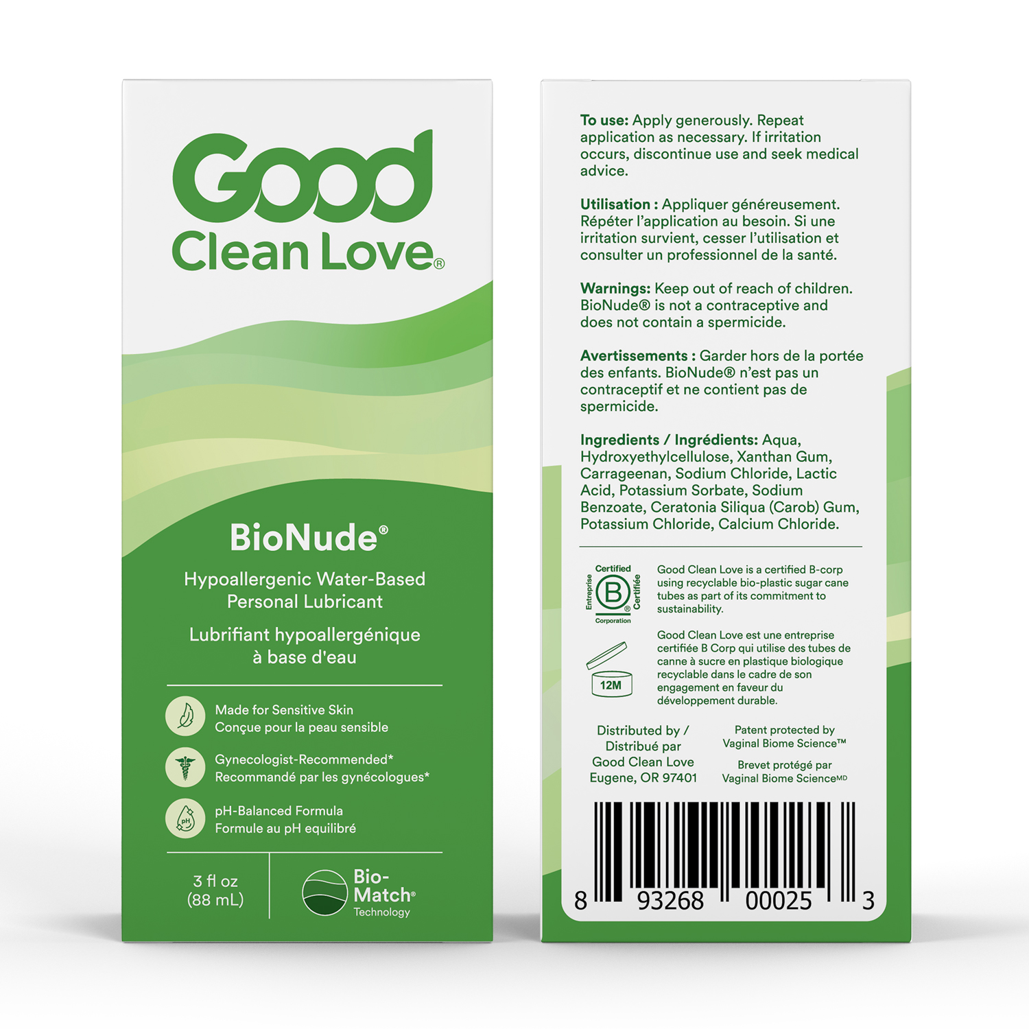RDC Design Group – 3D Product Rendering – Good Clean Love – Carton Front and Back