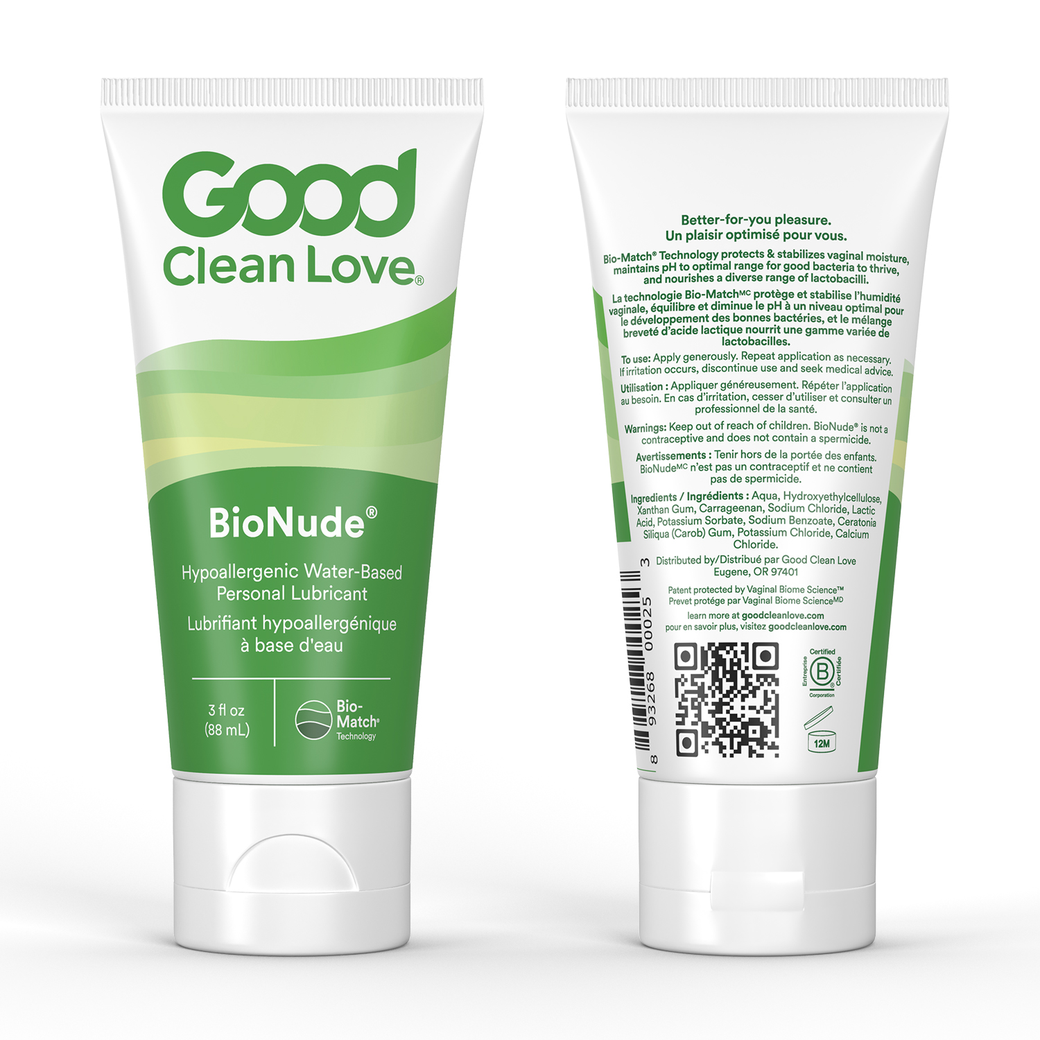 RDC Design Group – 3D Product Rendering – Good Clean Love – Tube Front and Back