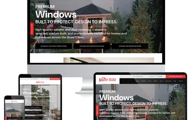 RDC Design Group Website Design Website Developmenet Windows and Doors Website – Overview Image