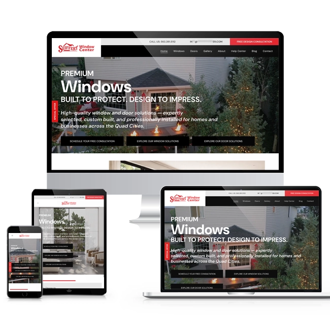 RDC Design Group Website Design Website Developmenet Windows and Doors Website – Overview Image